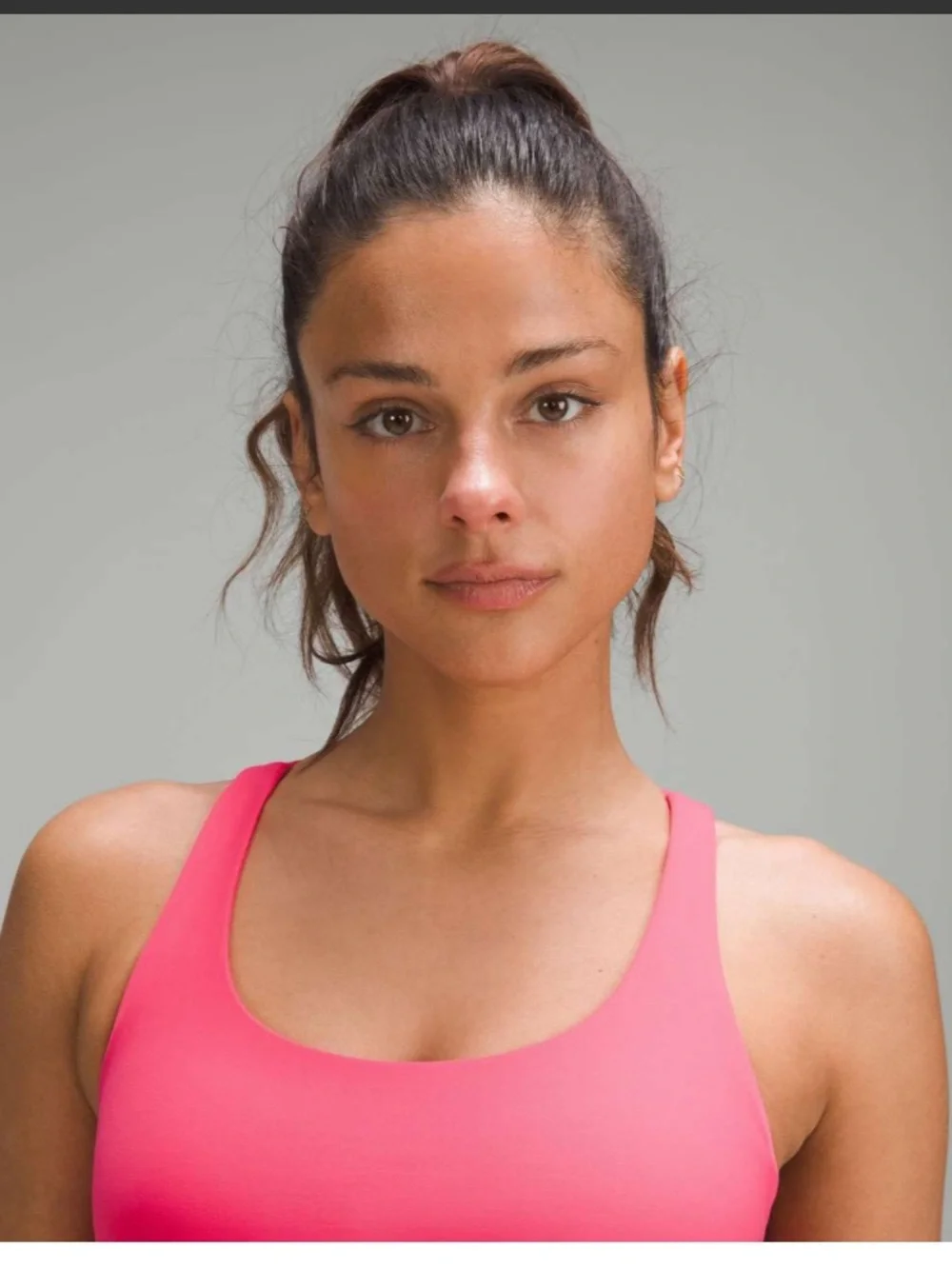 Lululemon Energy Longline Bra Size 12 B-D Cups Lip Gloss Pink W2AVOS Luxtreme